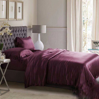 (Siêu Sale) Ga giuòng drap lẻ Lụa LS Lavish silk Hàng loại 1 cao cấp mát lạnh_Đỏ Đô