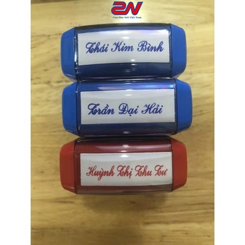 Khắc con dấu tên kèm số điện thoại làm 2 dòng theo chuẩn đẹp, đa dạng kiểu chữ