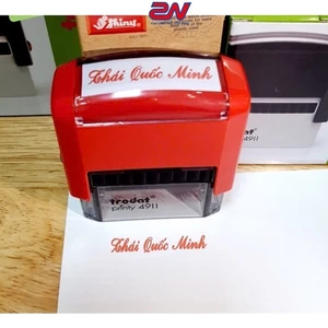 Khắc con dấu tên kèm số điện thoại làm 2 dòng theo chuẩn đẹp, đa dạng kiểu chữ