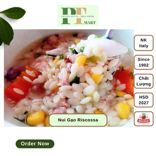 HSD.2027 Nui Nhập Khẩu Ý Riscossa since 1902. Nui sò / Nui gạo / Mì Spaghetti / Nui Ống -->