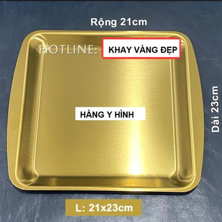 -Khay kim loại mạ vàng đựng đồ trang sức, nến thơm,..decor phòng ngủ, decor món ăn