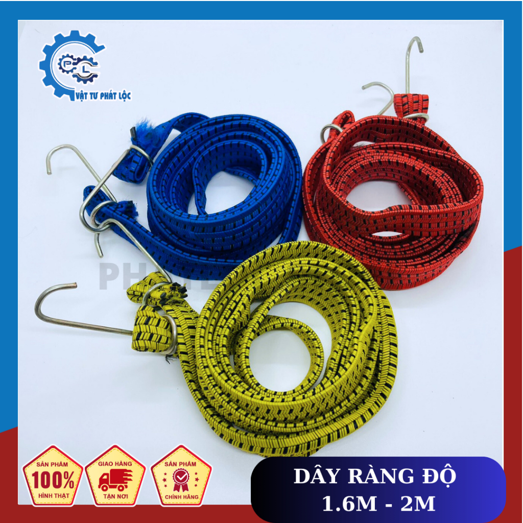 Dây ràng - Dây thun chằng đồ có móc 2 đầu nhiều kích cỡ | Shopee Việt Nam