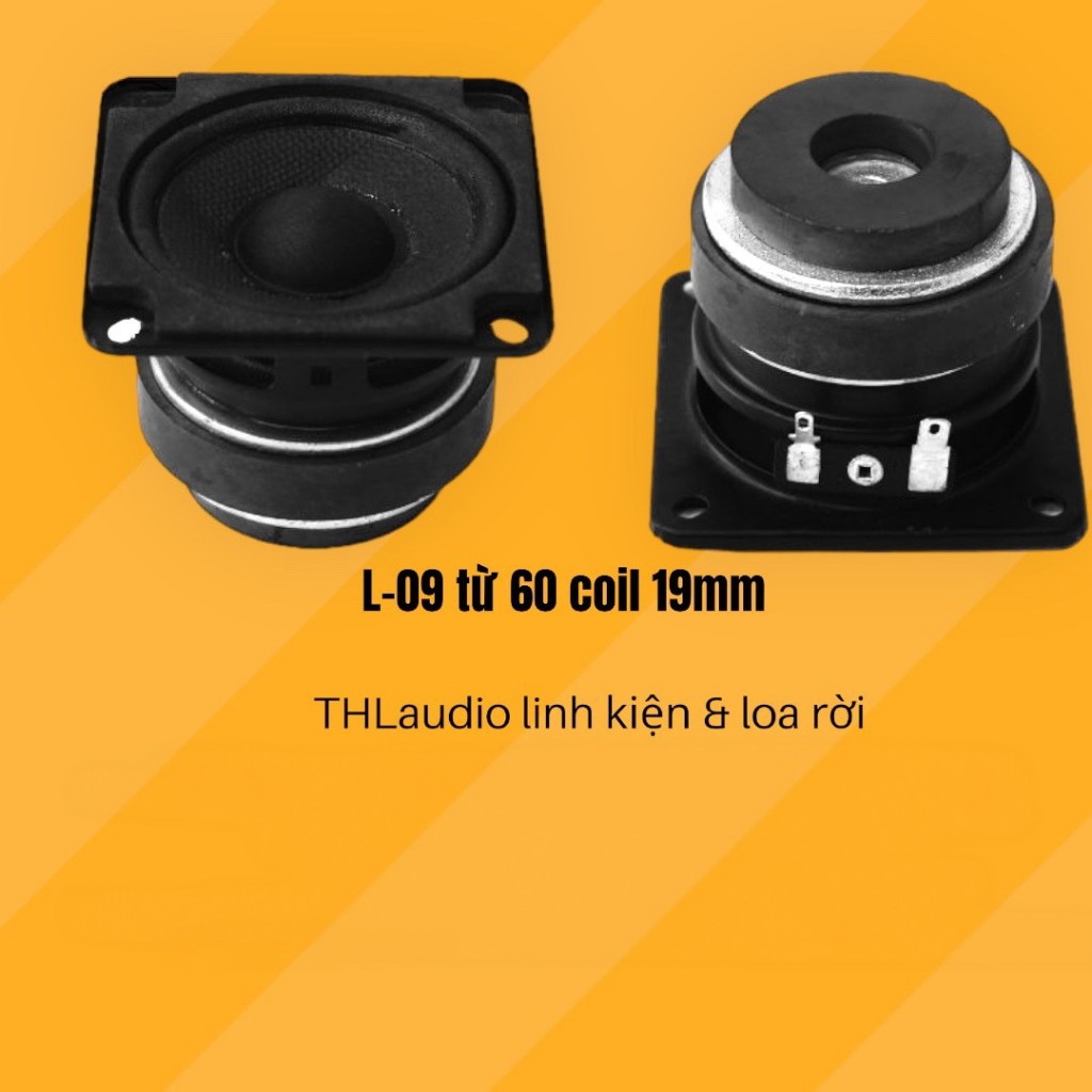 loa mid bass vuông 6cm (6.8cm) 4ohm