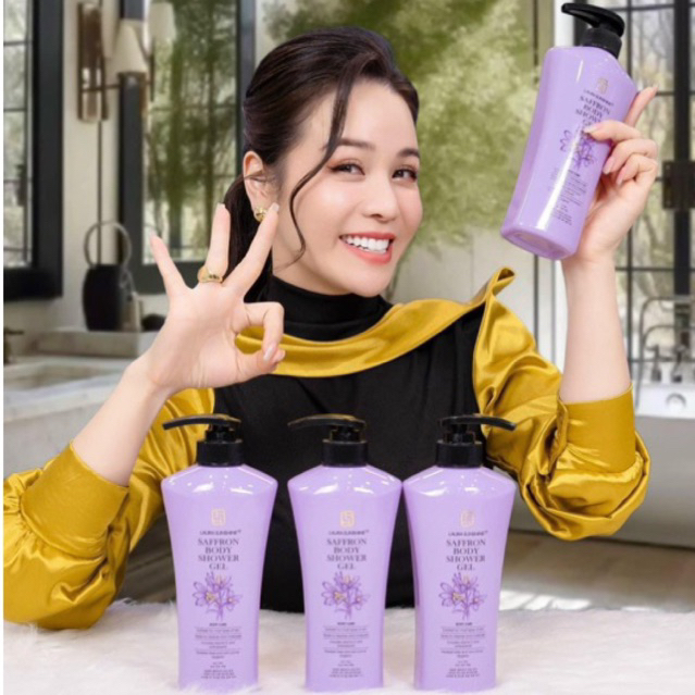 ( Mua 3 Tặng 1 ) Sữa Tắm Saffron Body Shower Gel Laura Sunshine Nhật Kim Anh