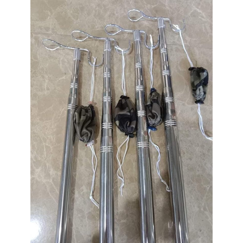 Sào rút inox đa năng-sào inox bẫy chim treo lồng đầy đủ kích cỡ tặng ...