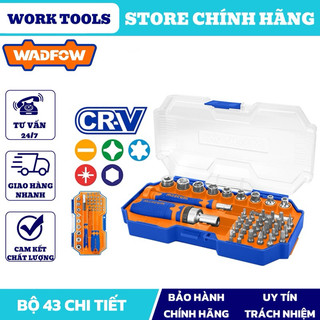 ĐỒ NGHỀ WADFOW Bộ 43 chi tiết bắt vít WSS8B43