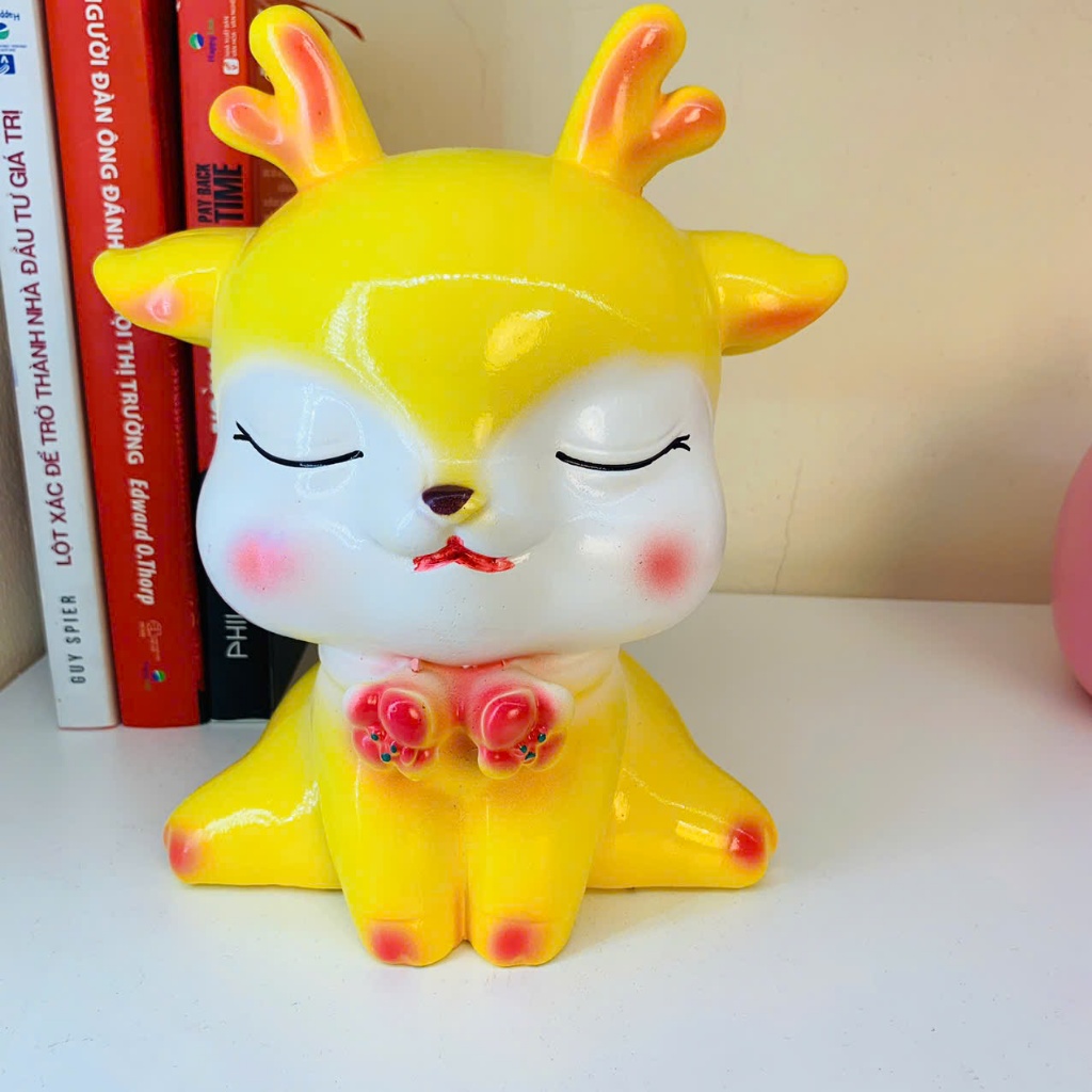 Ống Tiết Kiệm Hươu Chibi Cute- heo đất tiết kiệm quà tặng trang trí decor
