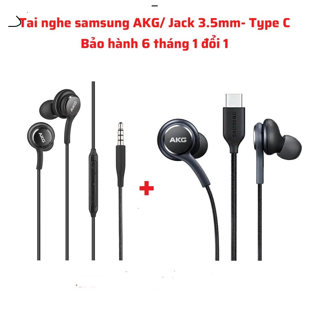 Tai nghe nhét tai AKG samsung S8 S9 S10 S20 S21 S22 Note 8 Note 9 Note ...