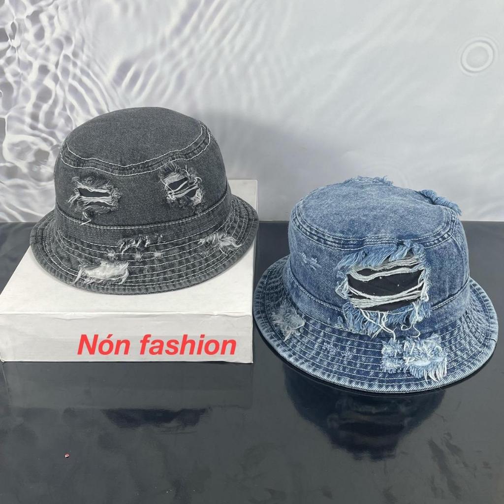 Mũ bucket jean tua - Nón rin rách đậm chất thời trang nữ size nhỏ ...