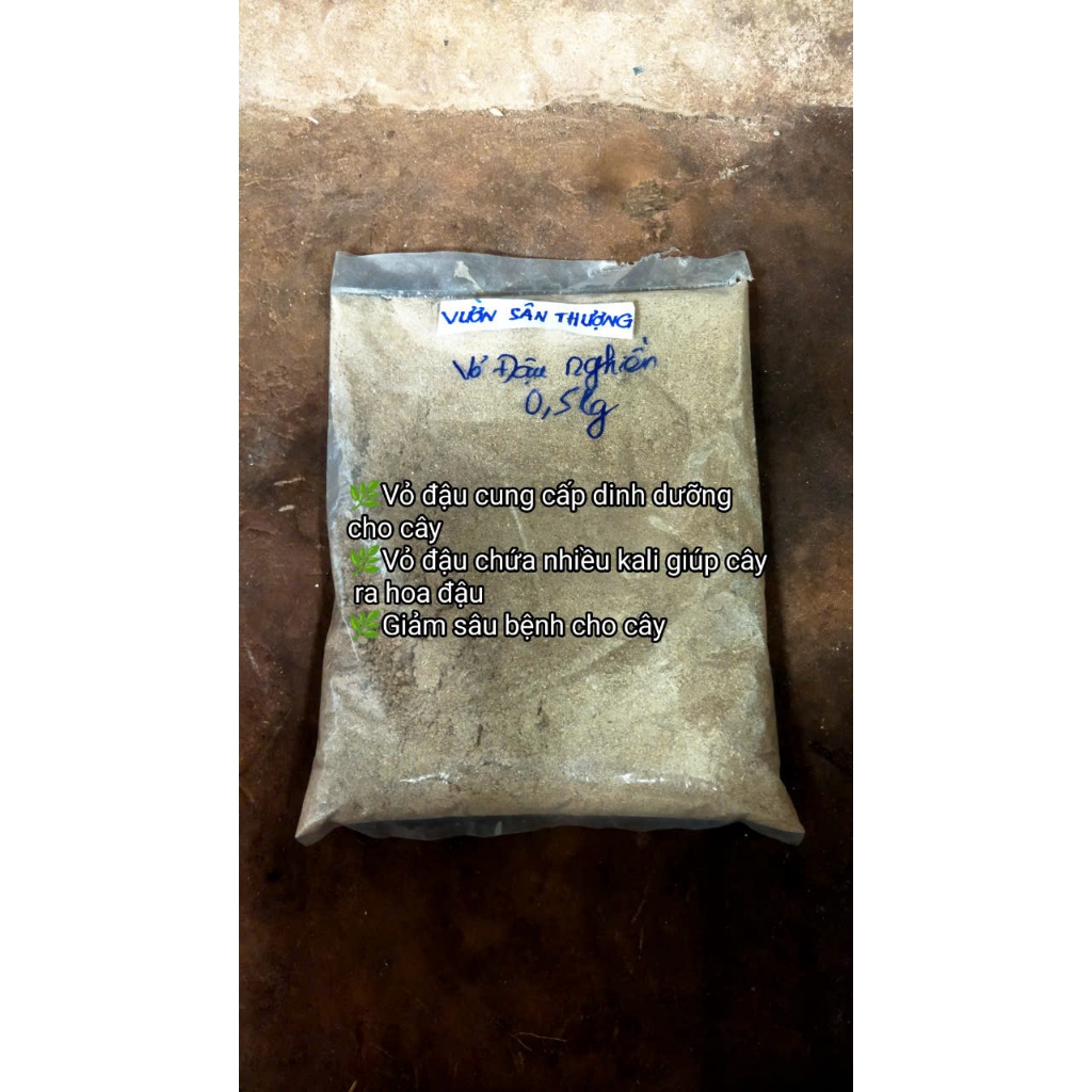 0,5kg Vỏ Đậu Phộng Nghiền, Xay Mịn, Tăng Độ Tơi Xốp, Mau Phân Hủy Tạo Mùn Cho Đất
