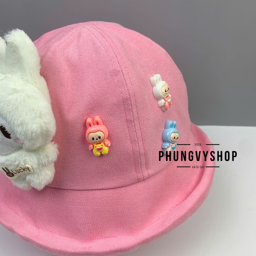 Bé Trên 4Tuổi, Mũ bucket tai bèo vành trẻ em gái phungvyshop- Nón trung / Bo Lật MeLoDy /
