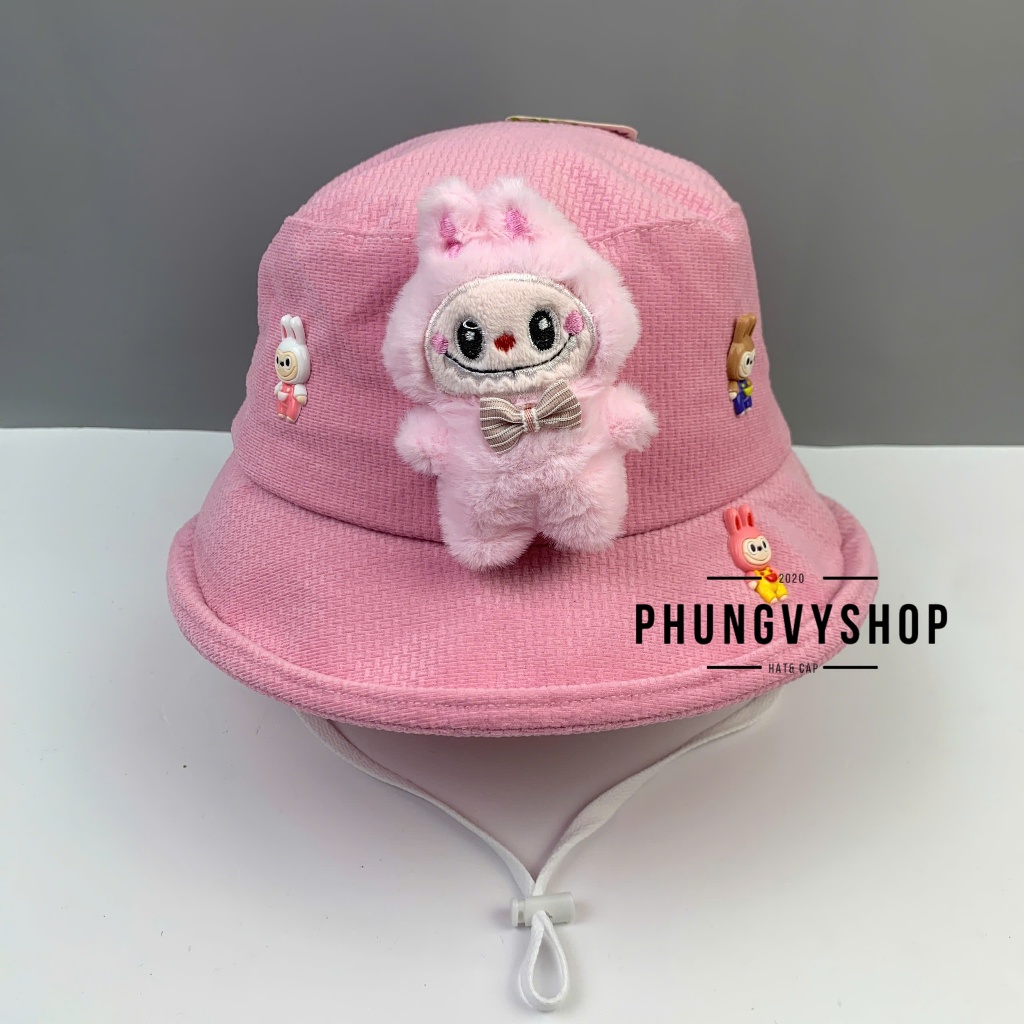 CÓ 2 SIZE, Mũ bucket tai bèo vành trẻ em gái phungvyshop- Nón trung / Bo Lật LaBu Bu Các loại /