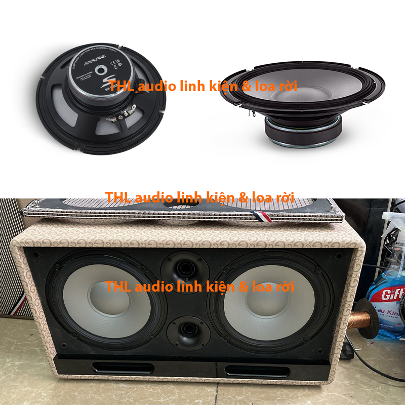 loa 20cm alpine ( loa kéo có thể sử dụng )