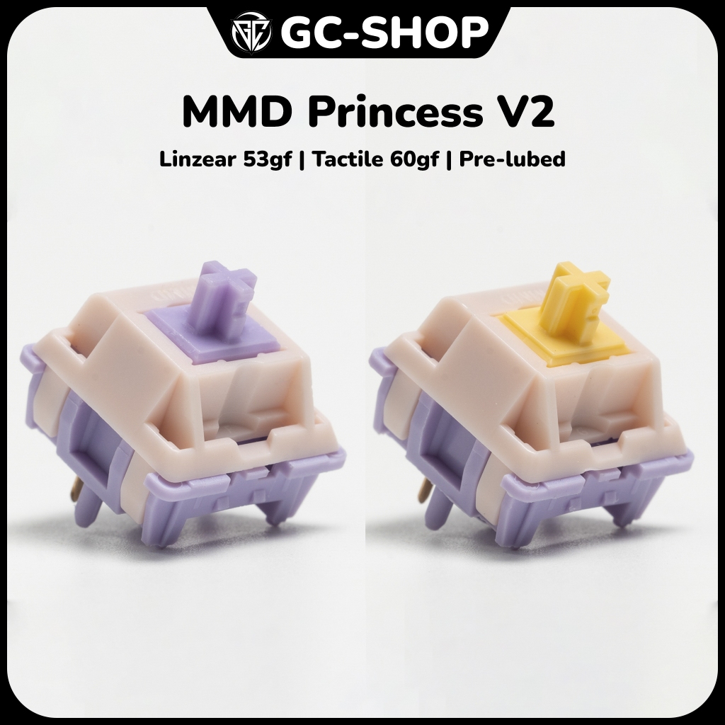 Switch MMD Princess Switch Linear / Tactile bản V2 | Stem LY | Công tắc ...