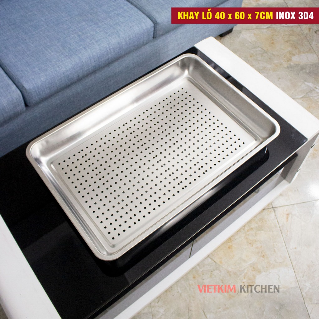 Khay ra đồ inox 60x40x5(cm) giá rẻ | Shopee Việt Nam