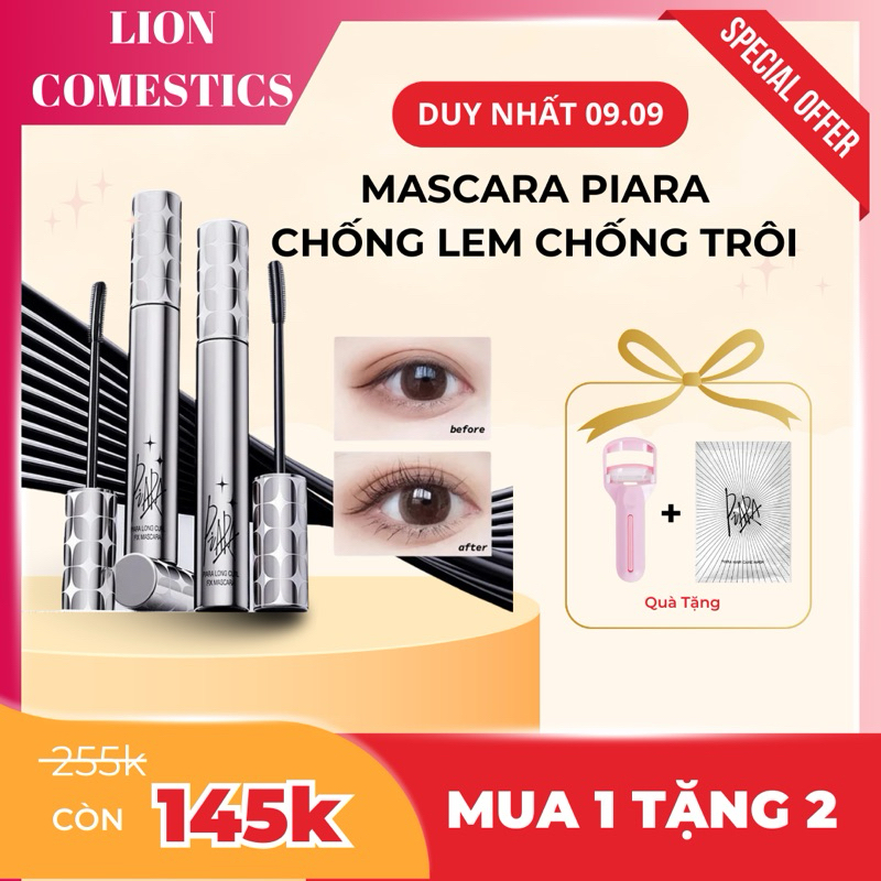 [Hot] PIARA - Mascara Tơi Mi Chống Nước Chống Mồ Hôi, Lâu Trôi, Làm Dài Dày Giữ Cong Mi