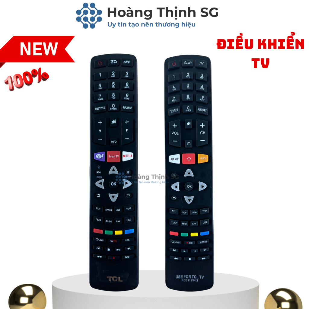 Remote điều khiển tivi TCL SMART RC311 FMI3, điều khiển TV TCL các dòng ...