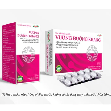 Lọ/Vỉ Vương Đường Khang hỗ trợ làm giảm đường huyết, giảm biến chúng tiểu đường (Công ty bỏ mã cào tích điểm)