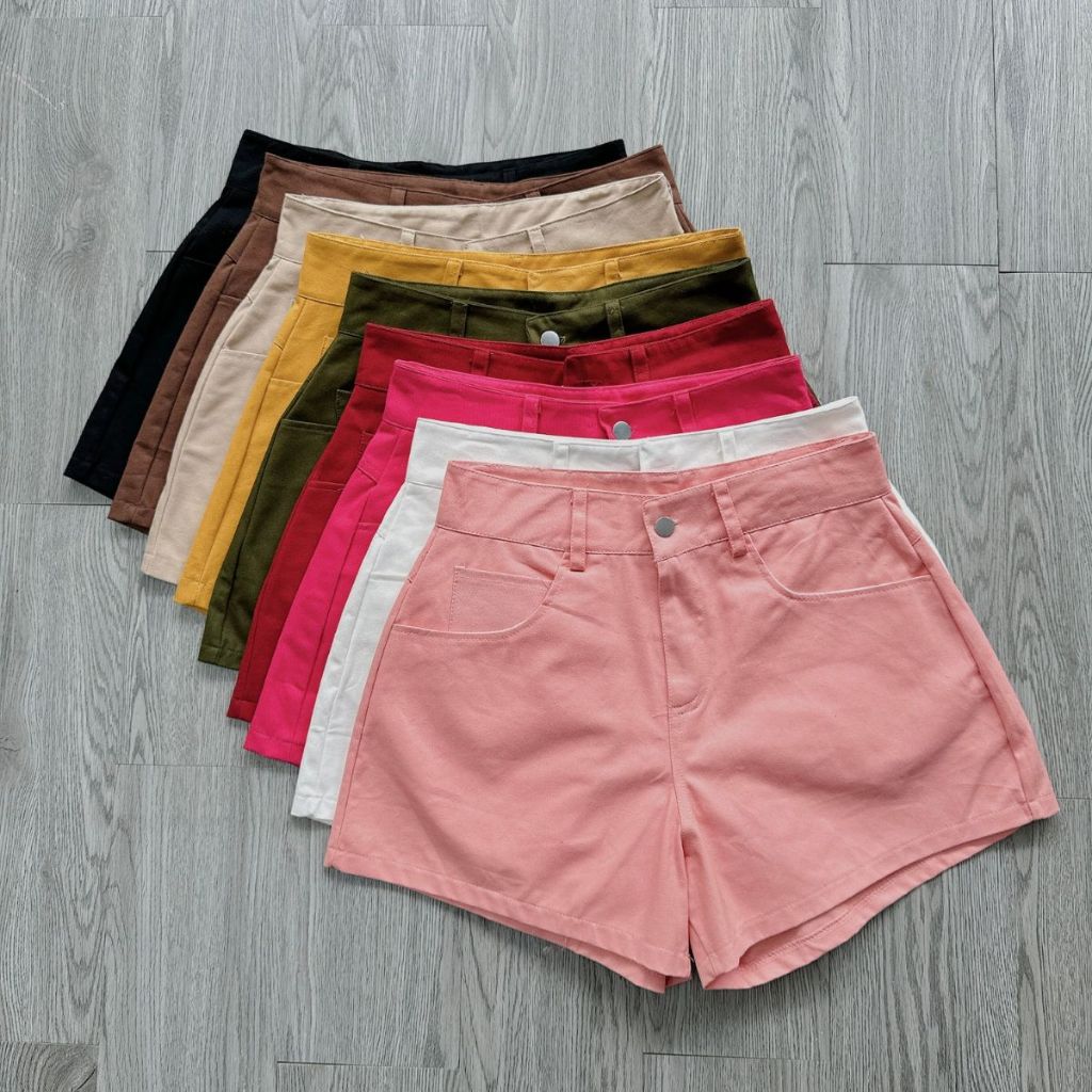 Quần Đùi Bigsize Nữ,Quần Short Vải Kaki Dáng Chữ A Trơn Lên Phom Tôn Dáng 60-95kg Q502