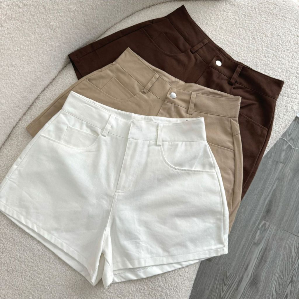 Quần Đùi Bigsize Nữ,Quần Short Vải Kaki Dáng Chữ A Trơn Lên Phom Tôn Dáng 60-95kg Q502