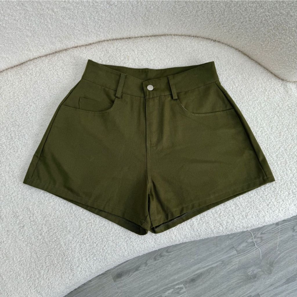 Quần Đùi Bigsize Nữ,Quần Short Vải Kaki Dáng Chữ A Trơn Lên Phom Tôn Dáng 60-95kg Q502