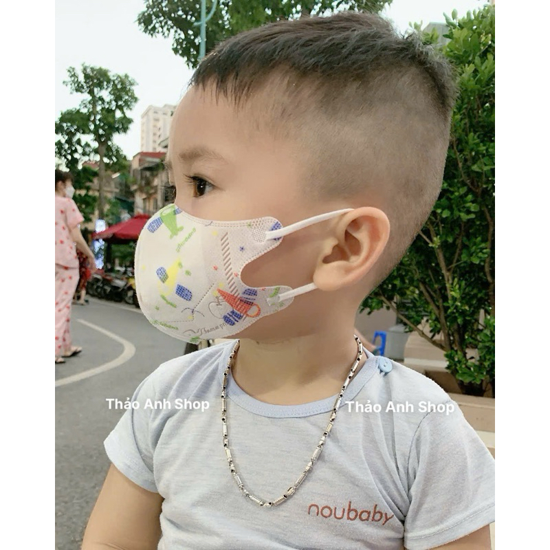 Hộp 10 cái khẩu trang cho bé 5D mask Famapro Nam Anh đủ màu cho bé 1-5 tuổi