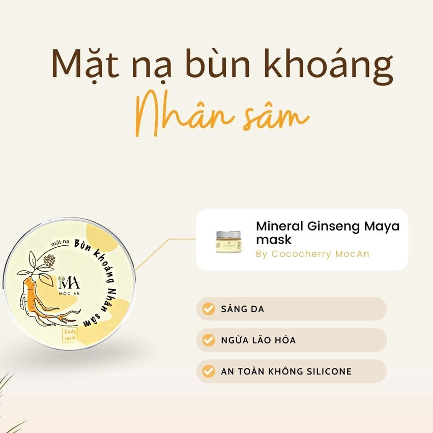 Ảnh Mặt Nạ Bùn Khoáng Mộc An Giúp Giảm Mụn, Dưỡng Da Tươi Trẻ Mineral Maya Mask 50g 3