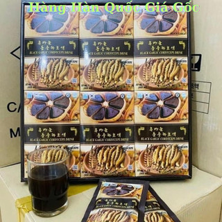 [ HÀNG MỚI VỀ ] NƯỚC UỐNG TỎI ĐEN ĐÔNG TRÙNG HÀN QUỐC, HỘP 30 GÓI