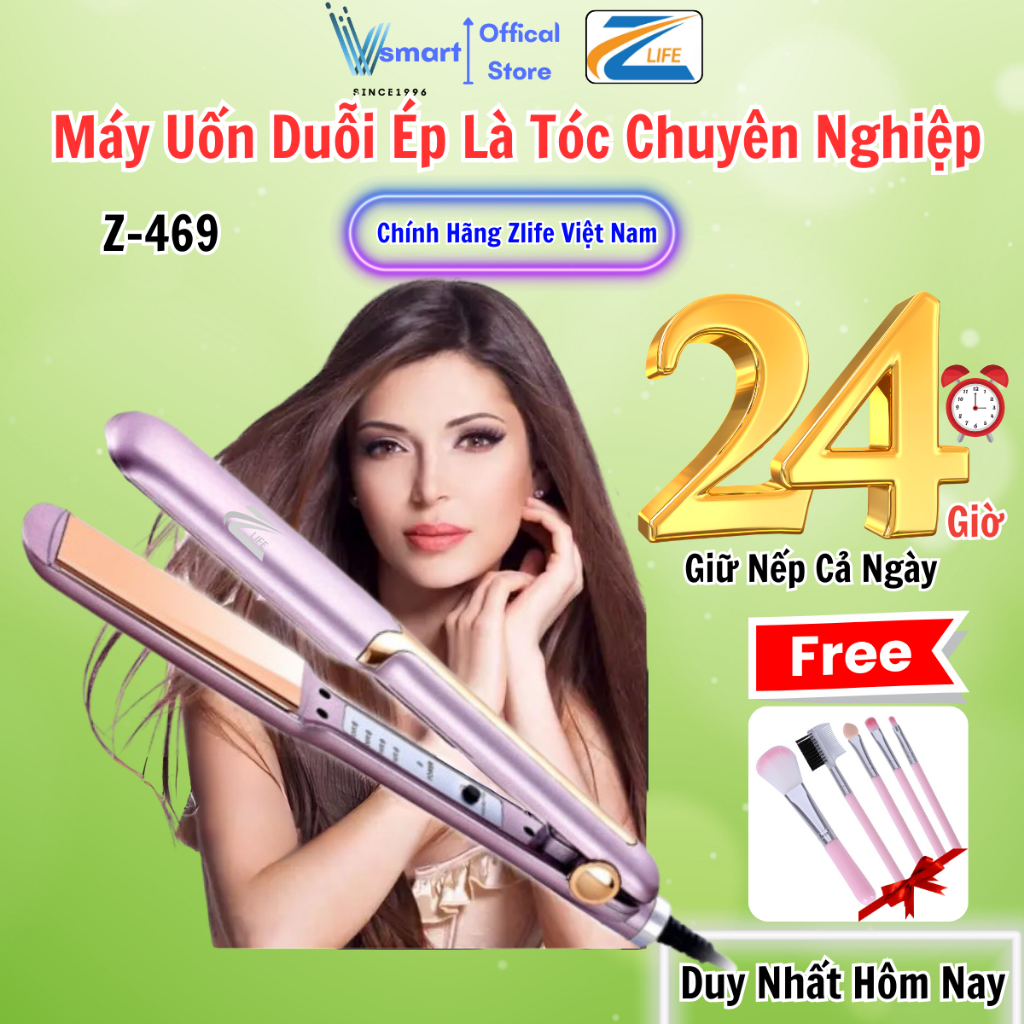 Máy Ép Tóc Tạo Kiểu Chuyên Nghiệp Z-469, Máy Làm Thẳng Tóc Duỗi Là Tóc và Uốn Cụp Đa Năng