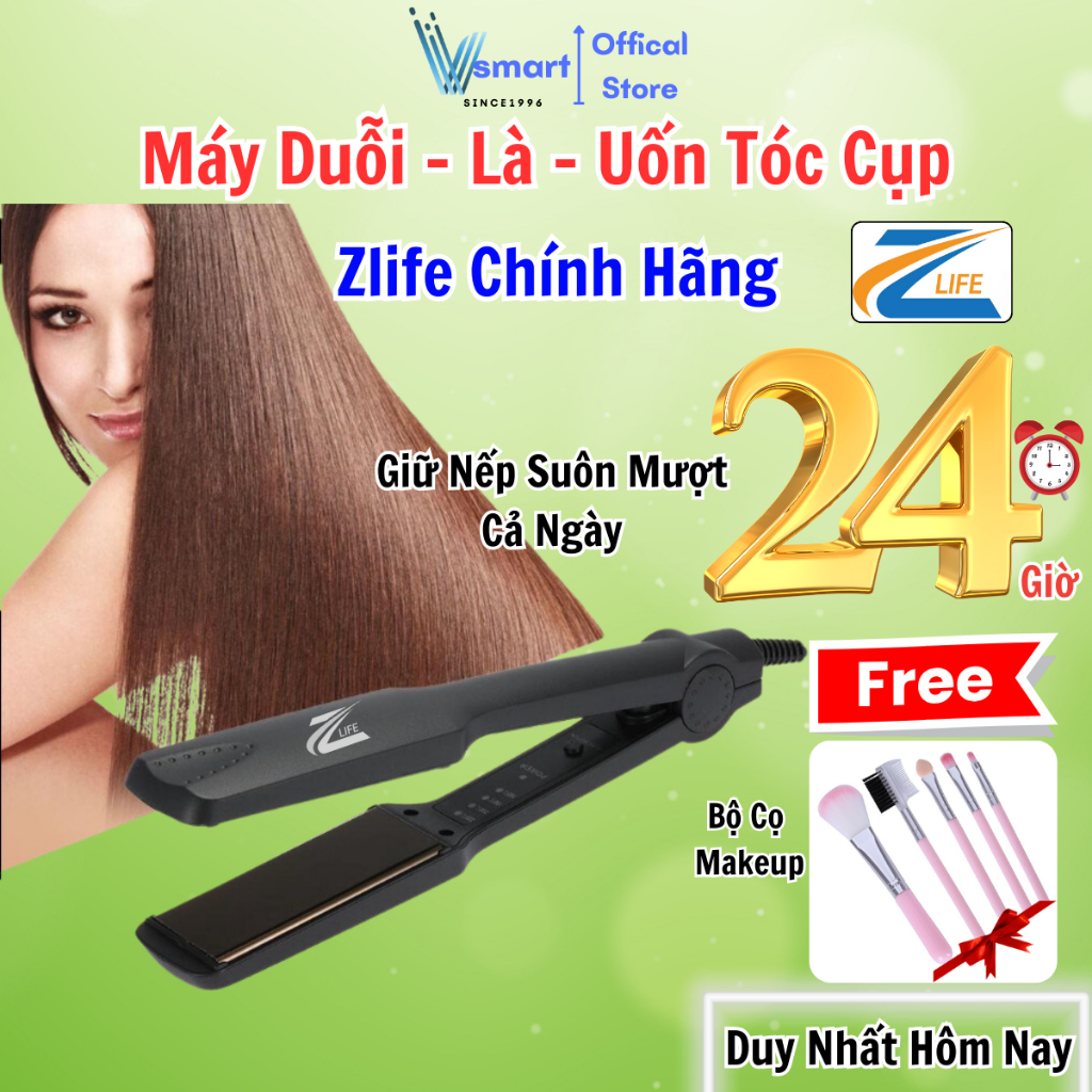 Máy Uốn Ép Duỗi Tóc Mini, Máy Ép Tóc Thẳng Suôn Mượt Chuẩn Hair Salon Giữ Nếp 24h