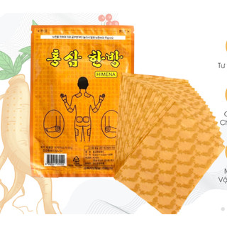[Hàng chính hãng]Cao Dán Hồng Sâm Hàn Quốc Himena Vàng/Đỏ Gói 20miếng