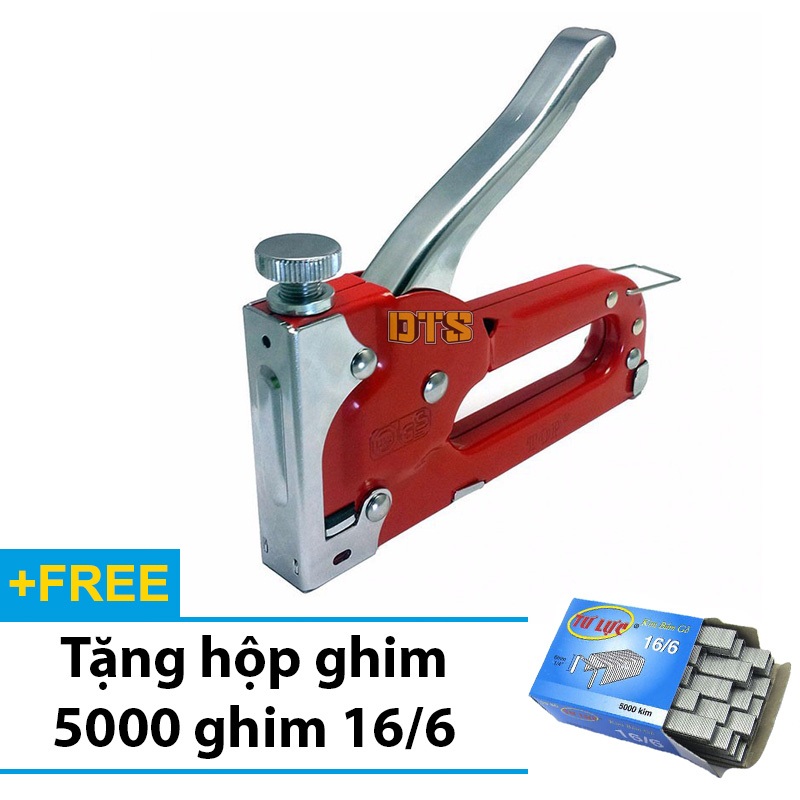 Súng bắn ghim - Kìm bắn đinh ghim TOP cầm tay mẫu mới có tăng lực, đa năng, tiện dụng - Tặng hộp 5000 ghim 16/6