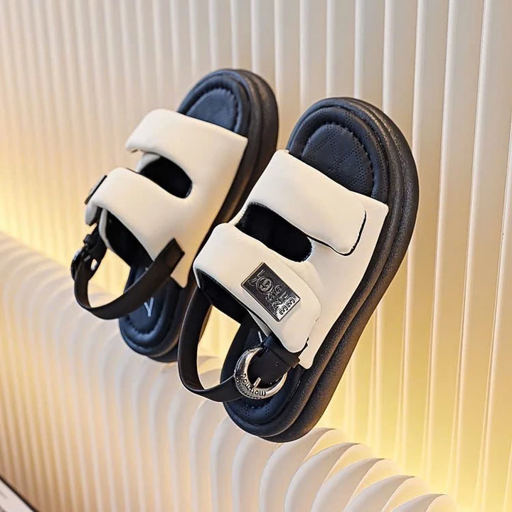 Dép Sandal Nữ Quai Dán Hàng QCC Đế 5cm,Xăng Đan Quai Hậu Quai Phồng Khoá Số Hot Hit