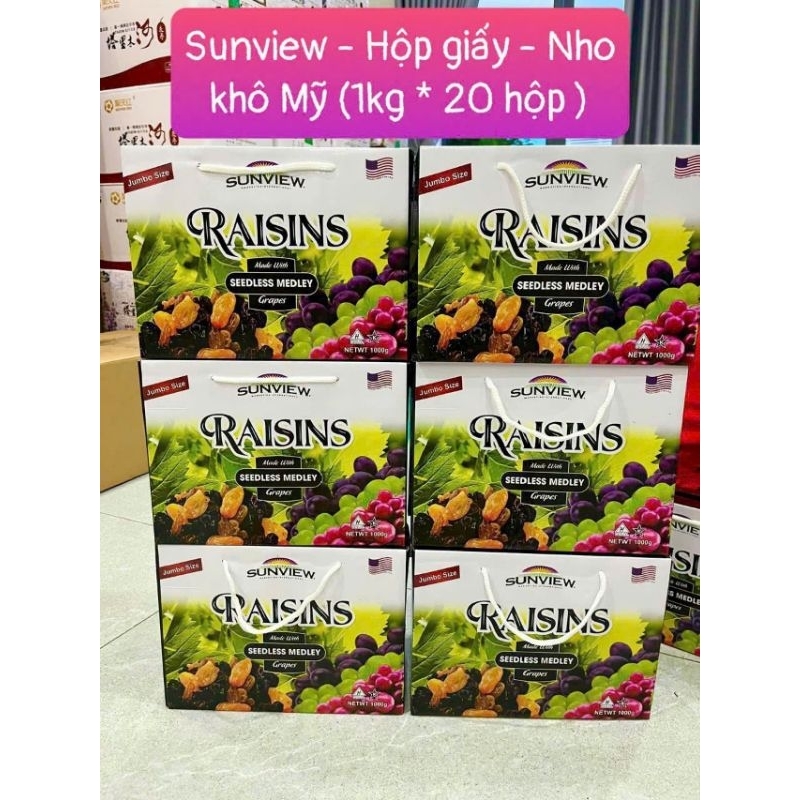 Nho khô Mỹ Sunview Raisins Hộp 700g | Shopee Việt Nam