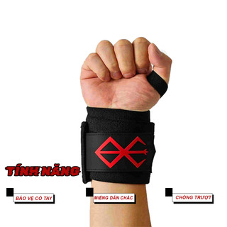 Đai Quấn Cổ Tay tập GYM Chính hãng loại BERSERK cao cấp dài 60cm | VietMinh Athletic1