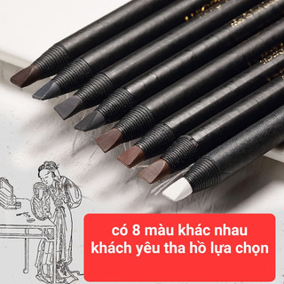 -Chì đá vẽ sợi lông mày Haozhuang - màu Nâu,  đen, xám đen, trắng, capuchino, nâu nhạt