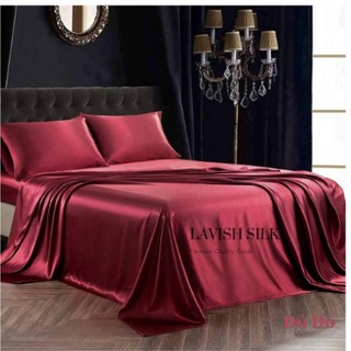 (Best Seller] Bộ Chăn Ga Gối Lụa Lavish Silk Cao Cấp Mát Lạnh Hàng Loại 1 nệm10cm-Chart chọn màu