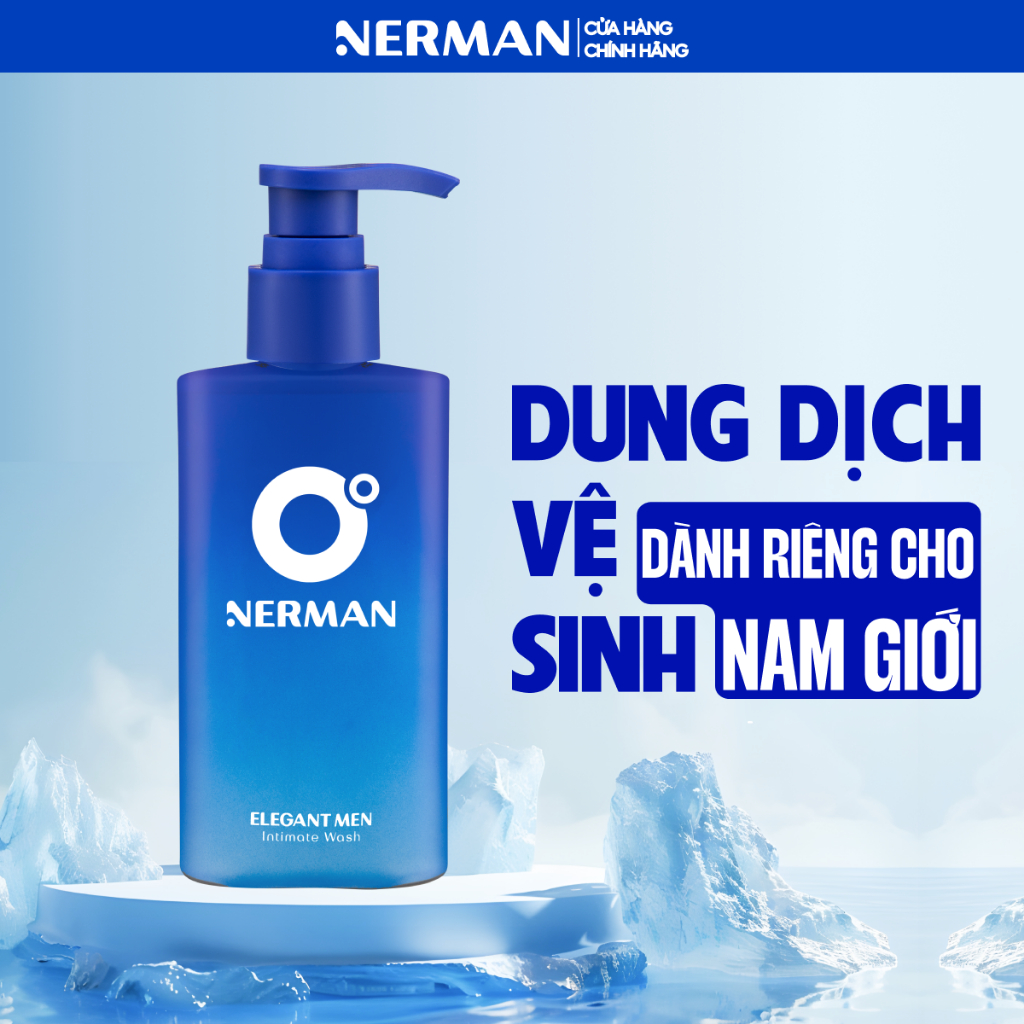 Ảnh Dung dịch vệ sinh nam giới 0 độ Nerman hương nước hoa cao cấp 100ml 1