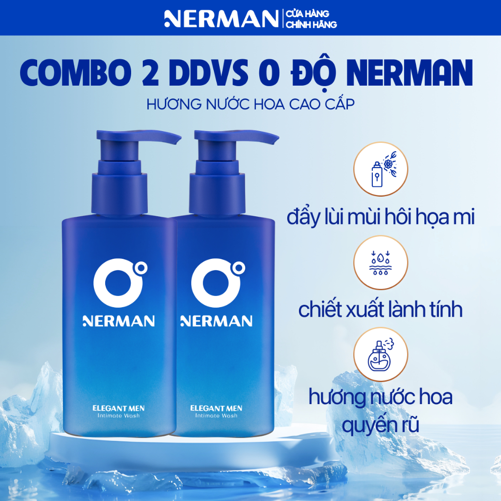 Ảnh Dung dịch vệ sinh nam giới 0 độ Nerman hương nước hoa cao cấp 100ml 4
