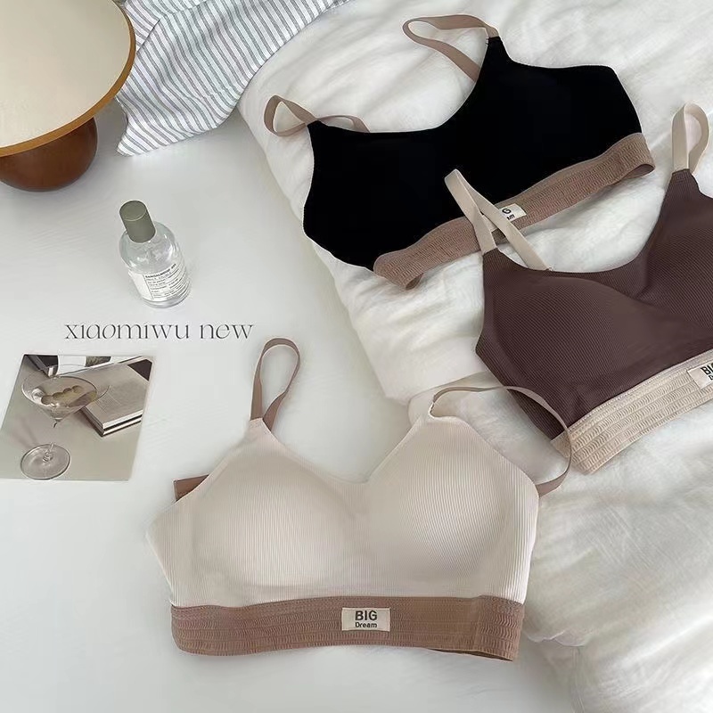 Áo lót nữ không gọng, Áo bra nữ chữ Big chất cotton