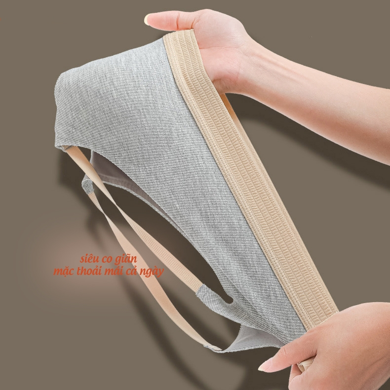 Áo lót nữ không gọng, Áo bra nữ chữ Big chất cotton