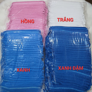 -Mũ trùm đầu y tế, nón con sâu bằng vải không dệt, mũ trùm tóc, mũ trùm đầu - Phúc Hưng shop