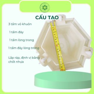 Khuôn lục giác 20 cao 17cm nhựa  abs