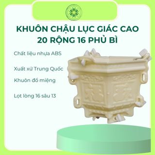 Khuôn lục giác 20 cao 17cm nhựa  abs