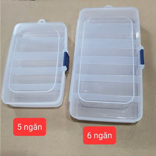 -( Siêu hot Hộp Nhựa Chia Nhiều Ngăn Đựng Dụng Cụ Nối Mi Nail, Đựng Trang Sức, Phụ Kiện Rất Tiện Lợi