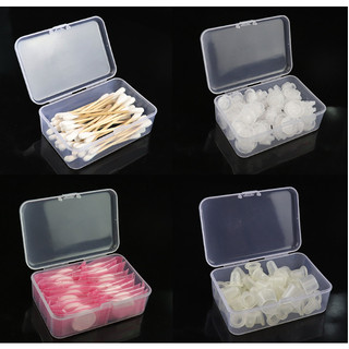 -Hộp nhựa trong suốt 84*56*33mm, hộp mini đựng kim ngòi chum nhựa chum silicone, đựng trang sức