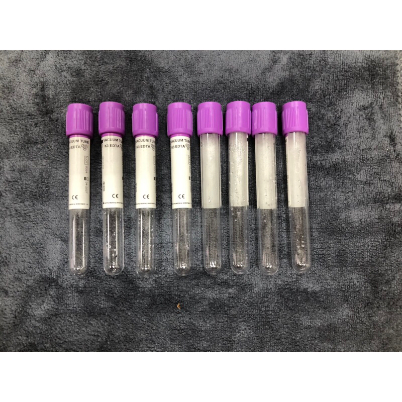 Khay ống nghiệm chân không nắp tím EDTA K3 chứa chất chống đông dung tích 6ml ( 100 ống )