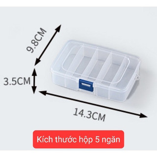 -Hộp nhựa trong suốt 84*56*33mm, hộp mini đựng kim ngòi chum nhựa chum silicone, đựng trang sức