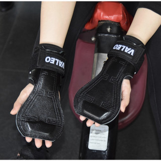 -1 Đôi găng tay chính hãng VALEO Găng Tay Da Bò Tập Gym - Lifting Grips ( Lót Tay & Kéo Lưng )