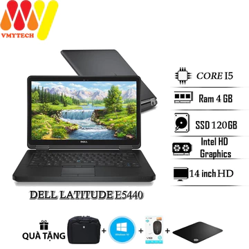 Laptop Dell Latitude 5440, E5440 giá cực tốt, Core i5, Ram 4gb,ổ cứng SSD 120GB, màn hình 14inch HD,laptop cũ giá rẻ zin